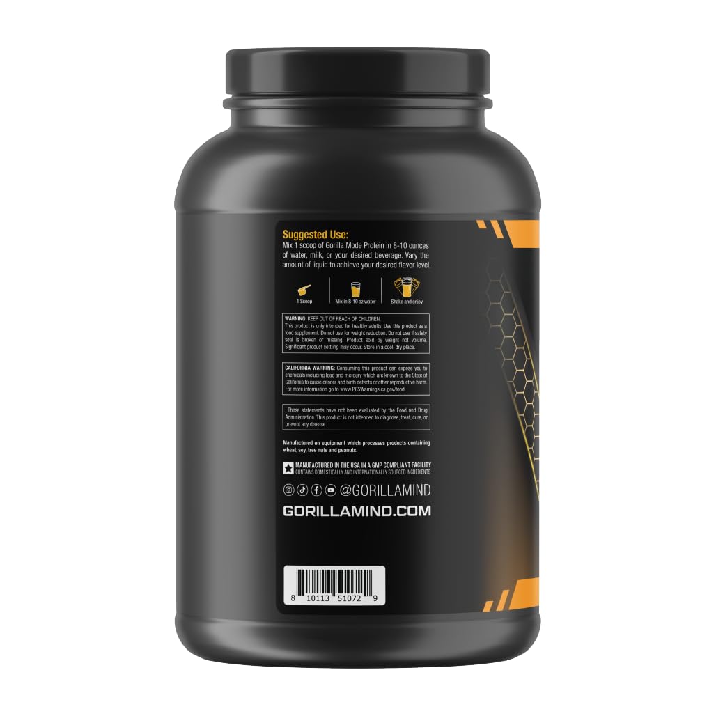 Gorilla Mode Premium Whey Protein - Chocolate Peanut Butter / 25 Grams of Whey