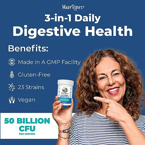 Mary Ruth's 3 in 1 Digestive Health Probiotic, 30 CT