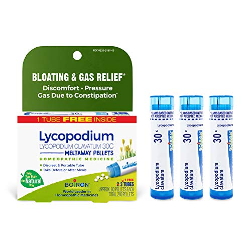 Boiron Lycopodium Clavatum 30C Homeopathic Medicine for Relief from Bloating, Gas Relief