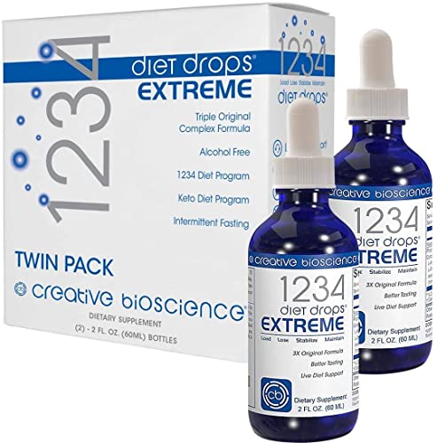 Creative Bioscience 1234 Diet Drops Extreme, 2 Fl Oz (Twin Pack)