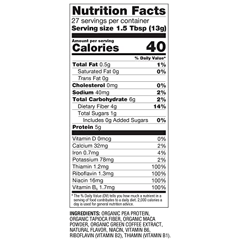 BetterBody Foods Organic Energy Blend, Plant-Based Natural Energy, Gluten-free, Non-GMO