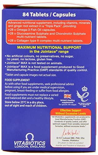 Jointace Vitabiotics Max, 84 Count (Pack of 1)