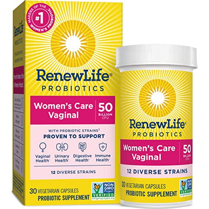 Renew Life Women's Probiotic Capsules, 50 Billion CFU Guaranteed, Supports pH Balance