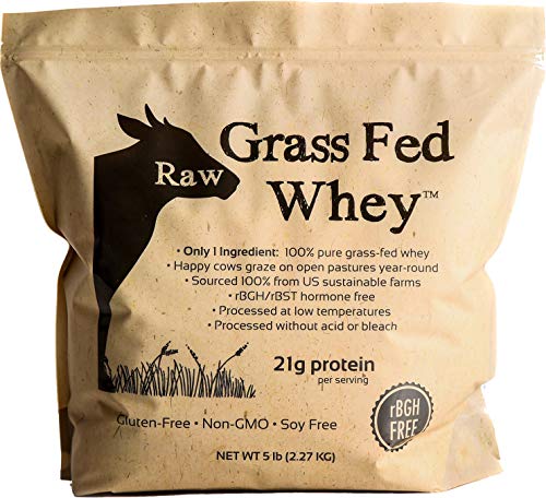 100% Raw Grass Fed Whey - Happy Healthy Cows, COLD PROCESSED Undenatured 