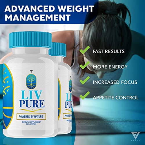 (2 Pack) Liv Pure Loss Pills, Livpure Liver Detox Cleanse Management Capsules Advanced