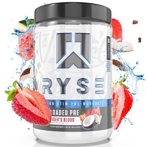 RYSE Up Supplements Loaded Pre Workout Powder Supplement for Men & Women 