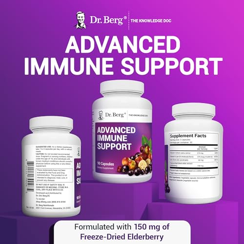 Dr. Berg's Advanced Immune Support - Daily Immunity Multi-System Defense Supplement