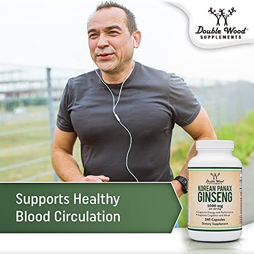 Ginseng Capsules (Korean Red Ginseng Extract, Panax Ginseng 10% Ginsenosides)