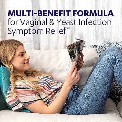 AZO Yeast Plus Dual Relief Tablets, Yeast Infection and Vaginal Symptom Relief, Relieves Itching & Burning