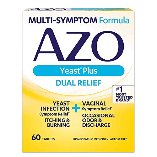 AZO Yeast Plus Tablets 60 ea (Pack of 12)