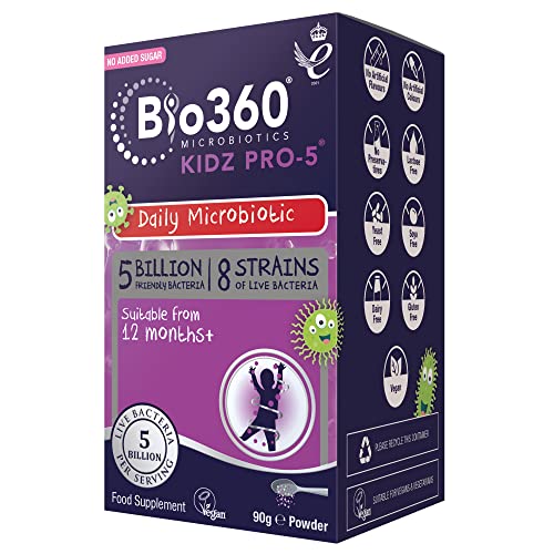 Natures Aid Bio360 Kidz Pro-5 (5 Billion Bacteria) from Natures Aid, Children's Microbiotic