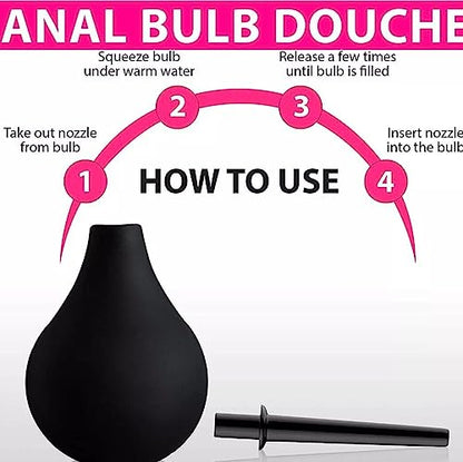 Bodundirect Medical Materials Anal Douche Enema Bulb Vaginal Douche Enemas Cleaner for Women’s