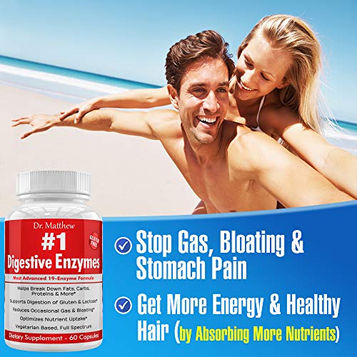 Best Digestive Enzymes for Women & Men with Lactase Lipase Amylase