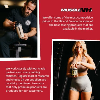 MuscleNh2 Whey Protein Powder Milk Protein, Soy Free, Gluten Free, Naturally Occurring BCAAs