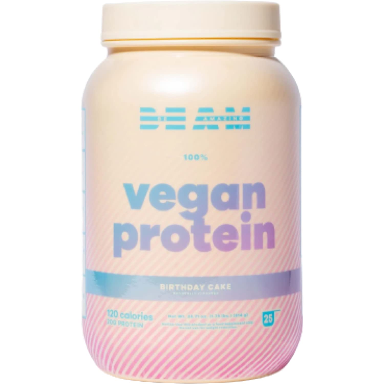 BEAM Be Amazing Vegan Protein Powder | 20g Plant-Based Protein with Prebiotics Fibers 