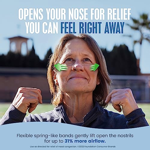 Breathe Right Nasal Strips | Extra Strength | Clear | For Sensitive Skin