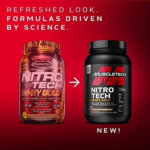 Muscletech Whey Protein Powder (Strawberry Shortcake, 5LB) - Nitro-Tech Whey Protein