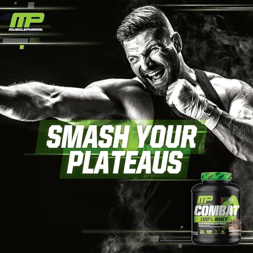 MusclePharm Combat 100% Whey, Chocolate Milk - 5 lb Protein Powder - Gluten Free