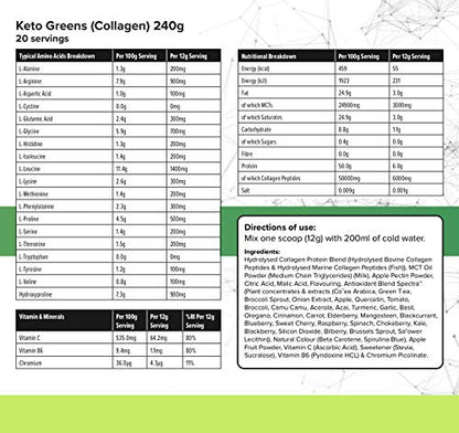 K-GEN™ Keto Greens Collagen Powder Superfood Micronutrient & Anti-oxidant Blend