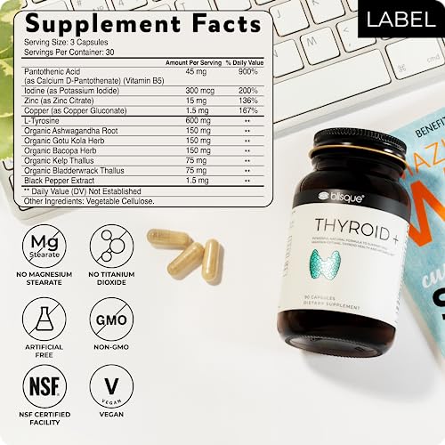 Blisque – Thyroid Support Supplement Complex for Healthy Metabolism and Increased Energy