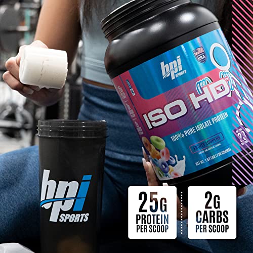 BPI Sports ISO HD – 100% Whey Protein Isolate Powder – Muscle Growth, Recovery