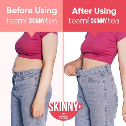 Teami Skinny Tea Supports Slimming and Colon Cleanse - Natural Detox Tea Helps