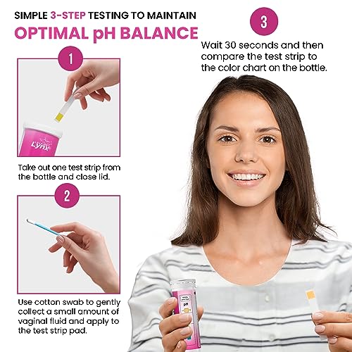 5-Minute Vaginal pH Test Kit for Women - 50 Premium-Quality Vaginal Heath pH Test Strips Included