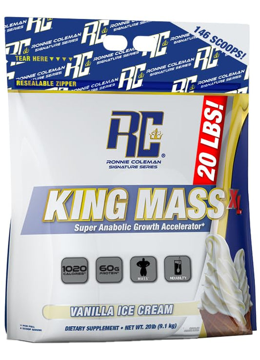 Ronnie Coleman Signature Series King Mass XL Mass Gainer Protein Powder, Muscle Gainer