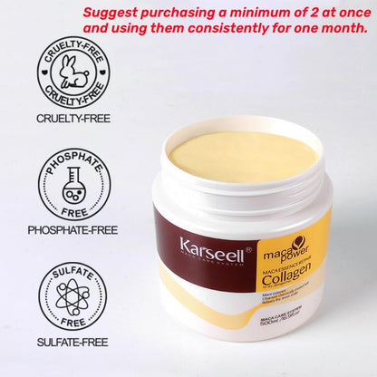 Karseell Collagen Hair Treatment Deep Repair Conditioning Argan Oil Collagen Hair Mask