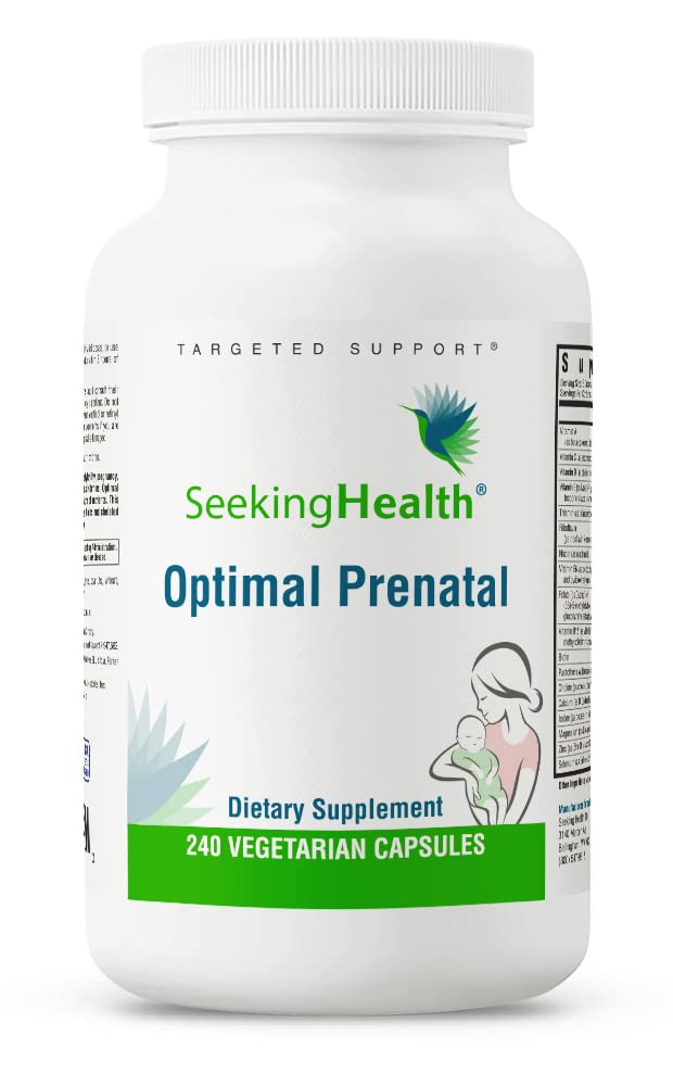 Seeking Health Optimal Prenatal, Women’s Vitamin with B12, Methylfolate, Choline