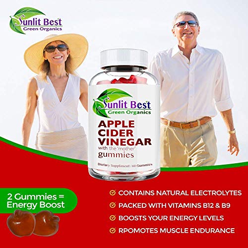 Apple Cider Vinegar Gummies Vitamins with The Mother, Delicious Immunity, Gluten Free