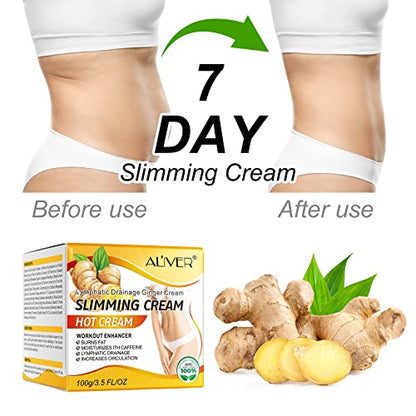 2PCS VOGSIG Ginger Slimming Cream - Anti Cellulite, Fat Burning, Tightening & Moisturizin