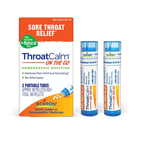 Boiron ThroatCalm On The Go for Pain Relief from Red, Dry, Scratchy, Sore Throats and Hoarseness