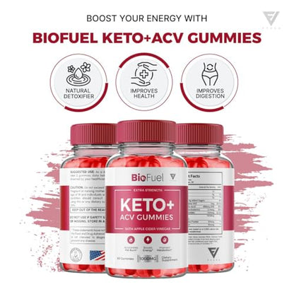 (3 Pack) Biofuel Keto ACV Gummies, Biofuel Keto ACV Gummies Advanced Weight Loss