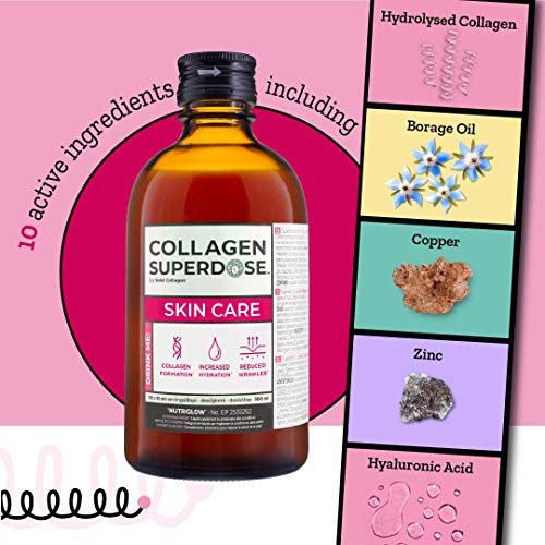 Collagen Superdose Skincare by Gold Collagen | Patented Liquid Collagen Peptides Supplement