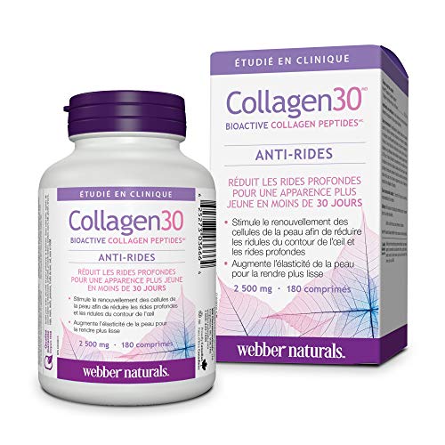 Webber Naturals Collagen30® Bioactive Collagen Peptides 2500 mg 180 Tablets