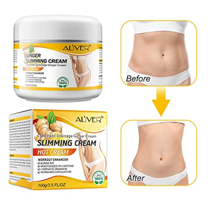 2PCS VOGSIG Ginger Slimming Cream - Anti Cellulite, Fat Burning, Tightening & Moisturizin