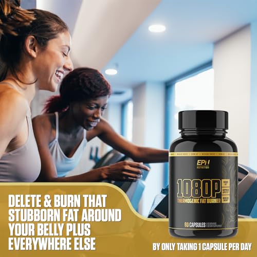 1080p Thermogenic Fat Burner | #1 Weight Loss Supplement Pills to Reduce Fat, Suppress