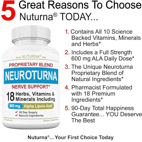 Neuropathy Support Supplement with 600 mg Pure Alpha Lipoic Acid