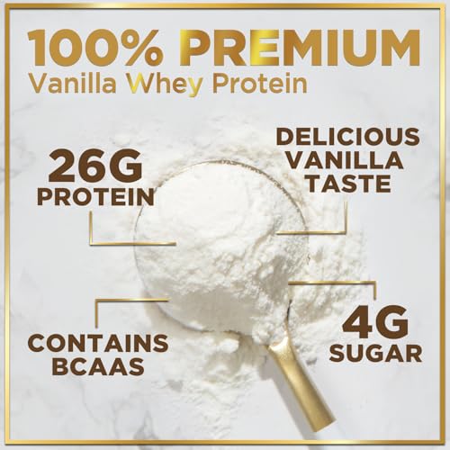 Hello Lovely! Whey Protein Powder, Vanilla Flavored Whey Isolate with 26g Protein