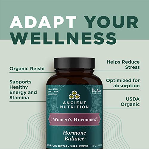 Ancient Nutrition Women's Hormones, Helps Reduce Stress, Supports Energy, Hormone