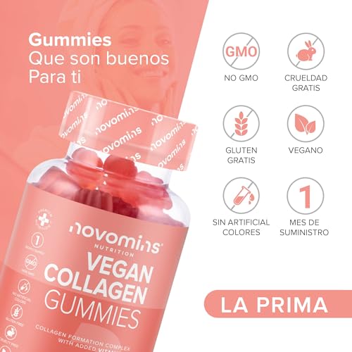 Vegan Collagen Gummies – Advanced Superfood Blend – Vegan Collagen Alternative for Women and Men – Infused with Vitamin C