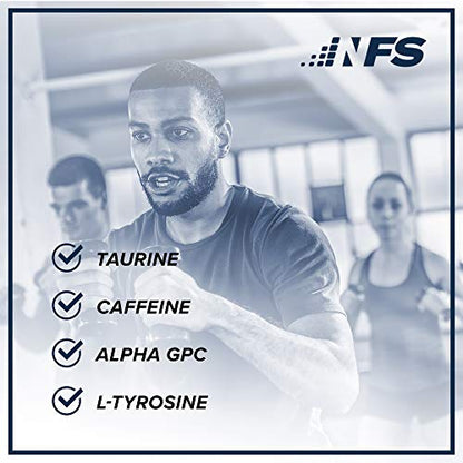 NF Sports Pre-Workout - Supports Energy, Cognitive Function, Strength, and Muscular Endurance to Optimize Workouts – Strawberry Lemonade Flavor - 25 Servings