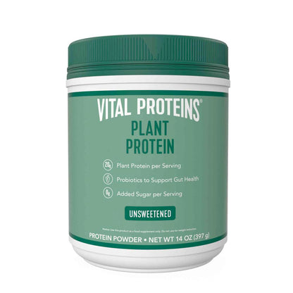 Vital Proteins Vegan Protein Powder – 20g Plant Based Protein with Chickpea – 1B CFU