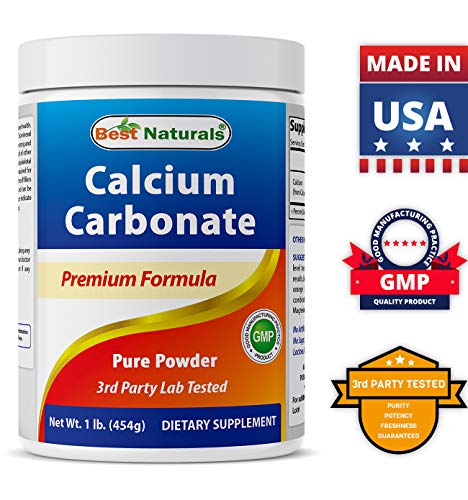 Best Naturals Calcium Carbonate Powder 1 Pound - Food Grade (16 OZ (Pack of 1))