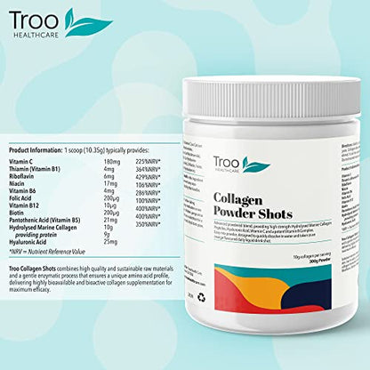 Hydrolysed Marine Collagen Peptides Powder Enhanced with Essential Vitamins 300g