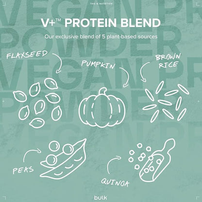 Bulk Vegan Protein Powder, White Chocolate Coconut, 500 g