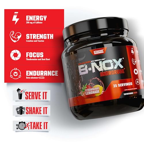 Betancourt Nutrition B-Nox Androrush Pre Workout with Creatine Blend | BCAAs & Beta