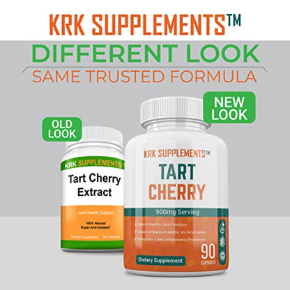 KRK SUPPLEMENTS 2 Bottles Tart Cherry Extract 900mg Per Serving 180