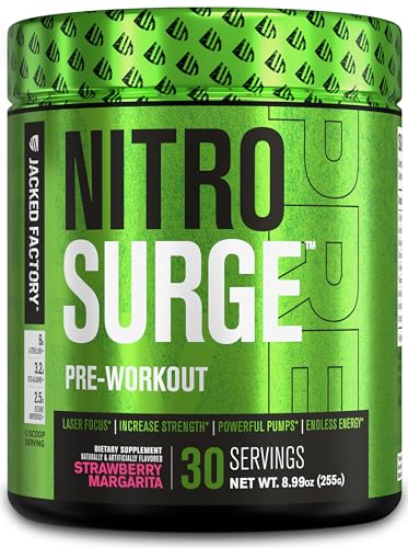 NITROSURGE Pre Workout Supplement - Endless Energy, Instant Strength Gains